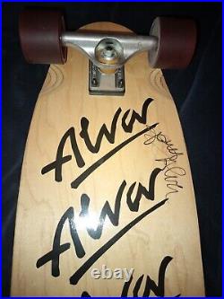 Tony Alva Autographed Tri Logi Skateboard Sims Wheels New NOS