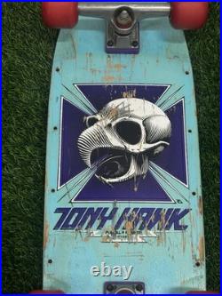 Tony Hawk Powell Peralta Vintage 1985 Skateboard Deck OG Sea Foam Pig Rare