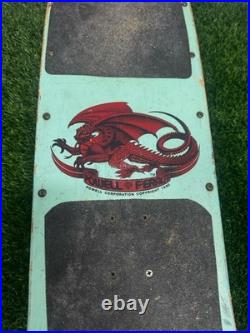 Tony Hawk Powell Peralta Vintage 1985 Skateboard Deck OG Sea Foam Pig Rare