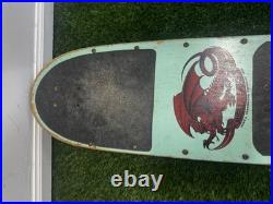 Tony Hawk Powell Peralta Vintage 1985 Skateboard Deck OG Sea Foam Pig Rare
