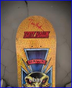 Tony Hawk Signed Skateboard Signature Series Gold Metallic Deck Autograph