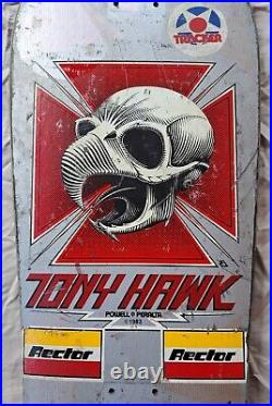 Tony Hawk Vintage 1987 Powell Peralta Bonite Skateboard Deck Used Rare