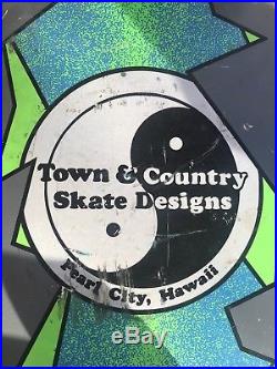 Town and Country T&C Skateboard Deck Vintage Original 1984 Street Team Oldschool