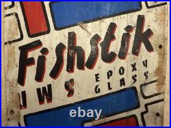 Uncle Wiggley Fishstik Epoxy Glass Skateboard Deck OG 1985 Vintage Rare