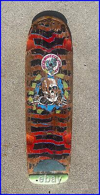 VERY RARE Vintage OG Powell Peralta Ripper skull FREESTYLE skateboard deck 80s