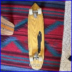 VINTAGE 1970s Homemade Skateboard Folk Art Surf Style Historic