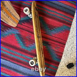 VINTAGE 1970s Homemade Skateboard Folk Art Surf Style Historic