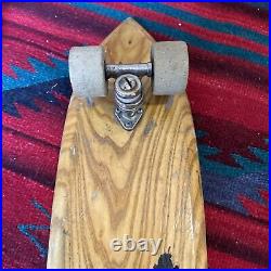 VINTAGE 1970s Homemade Skateboard Folk Art Surf Style Historic