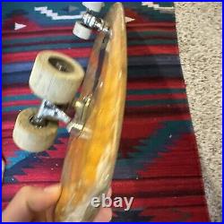 VINTAGE 1970s Homemade Skateboard Folk Art Surf Style Historic