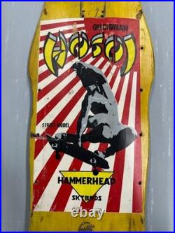 VINTAGE DECK Hosoi Hammerhead Santa Cruz Skateboard Yellow