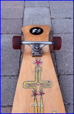 VINTAGE FREERIDE COMPLETE LONGBOARD SKATEBOARD 41 1990s KEITH HARING GRAPHICS