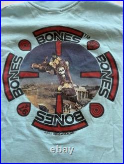 VINTAGE NOS 80's 1988 POWELL PERALTA T-BONES MIKE MCGILL SKATEBOARD T-SHIRT