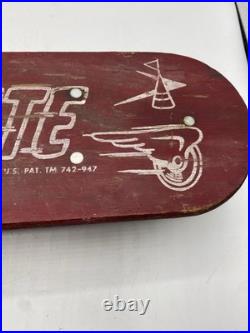 VINTAGE OFFICIAL SKEE SKATE BY TRESCO WOODEN SKATEBOARD With METAL WHEELS 18 3/4 VINTAGE OFFICIAL SKEE SKATE BY TRESCO WOODEN SKATEBOARD With METAL WHEELS 18 3/4