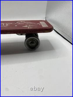 VINTAGE OFFICIAL SKEE SKATE BY TRESCO WOODEN SKATEBOARD With METAL WHEELS 18 3/4 VINTAGE OFFICIAL SKEE SKATE BY TRESCO WOODEN SKATEBOARD With METAL WHEELS 18 3/4