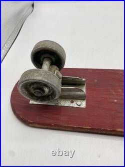 VINTAGE OFFICIAL SKEE SKATE BY TRESCO WOODEN SKATEBOARD With METAL WHEELS 18 3/4 VINTAGE OFFICIAL SKEE SKATE BY TRESCO WOODEN SKATEBOARD With METAL WHEELS 18 3/4
