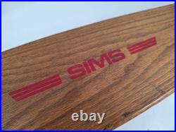 VINTAGE SIMS PURE JUICE Wood Deck 70's 30 Inch Skateboard KRYPTONICS ACS-651