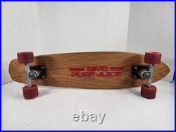 VINTAGE SIMS PURE JUICE Wood Deck 70's 30 Inch Skateboard KRYPTONICS ACS-651