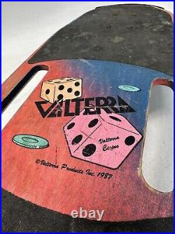 VINTAGE SKATEBOARD VALTERRA 1980's Skeleton Bones High Roller Dice Pink 1987 VINTAGE SKATEBOARD VALTERRA 1980's Skeleton Bones High Roller Dice Pink 1987