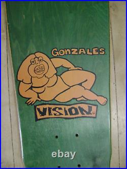 VISION Mark Gonzales NOS OG 1989 GONZ Fat Face skateboard deck