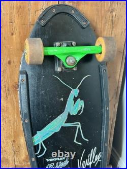 VTG 1980s Variflex Grasshopper Skateboard Street Wheels Deck Complete Fishtail