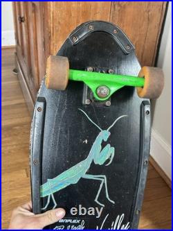 VTG 1980s Variflex Grasshopper Skateboard Street Wheels Deck Complete Fishtail