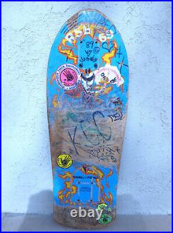 VTG 1988 Powell Peralta TOMMY GUERRERO 7PLY Flaming Dagger Skateboard Deck RARE