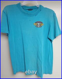 VTG 80's POWELL PERALTA WINGED RIPPER SKELETON SKATEBOARD T-SHIRT rodney mullen