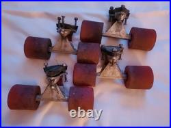 VTG GT Wheels (8) & GT Pro-Trax Trucks (4) Set Of 2 Pre-owned Used Skateboard