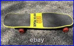 VTG Variflex Skateboard RIP Skeleton Casket Graveyard Halfpipe Retro 1980s 30