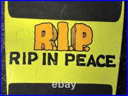 VTG Variflex Skateboard RIP Skeleton Casket Graveyard Halfpipe Retro 1980s 30