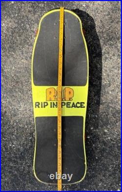 VTG Variflex Skateboard RIP Skeleton Casket Graveyard Halfpipe Retro 1980s 30