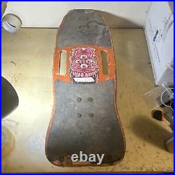 Valterra Skate Psychedelic 4 Eyed Face Skateboard Deck 1989