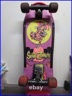 Valterra Skate Zombie Skateboard Concave Torpedo Longboard Vintage 1980s