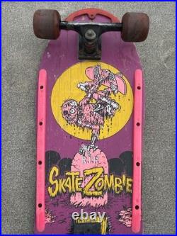 Valterra Skate Zombie Skateboard Concave Torpedo Longboard Vintage 1980s Bullet