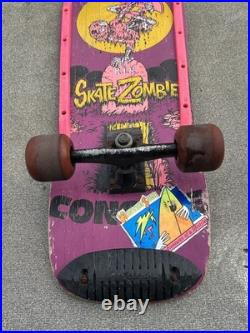 Valterra Skate Zombie Skateboard Concave Torpedo Longboard Vintage 1980s Bullet