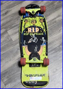 Variflex Skateboard RIP Skeleton Casket Graveyard Halfpipe Vintage Retro 80s 30