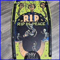 Variflex Skateboard RIP Skeleton Casket Graveyard Halfpipe Vintage Retro 80s 30