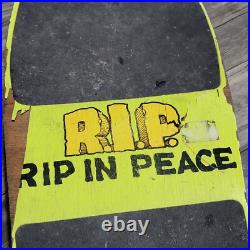 Variflex Skateboard RIP Skeleton Casket Graveyard Halfpipe Vintage Retro 80s 30