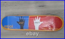 Very Rare Vintage NOS Marc Johnson Enjoi Chocolate Skateboard Still In Shrink