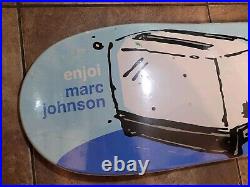 Very Rare Vintage NOS Marc Johnson Enjoi Chocolate Skateboard Still In Shrink