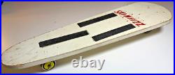 Vintage 1950s 1960s Wood Wooden Skateboard SKI-WHIZZ Chicago Skate Metal Wheels