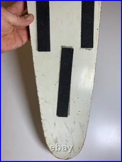 Vintage 1950s 1960s Wood Wooden Skateboard SKI-WHIZZ Chicago Skate Metal Wheels