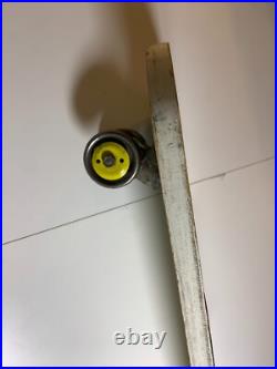 Vintage 1950s 1960s Wood Wooden Skateboard SKI-WHIZZ Chicago Skate Metal Wheels