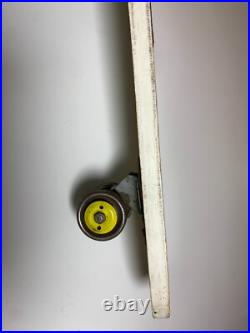 Vintage 1950s 1960s Wood Wooden Skateboard SKI-WHIZZ Chicago Skate Metal Wheels
