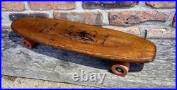 Vintage 1960's BLACK KNIGHT Wood Skateboard Sport Fun Trucks Clay Wheels Vintage 1960's BLACK KNIGHT Wood Skateboard Sport Fun Trucks Clay Wheels