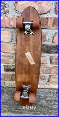 Vintage 1960's BLACK KNIGHT Wood Skateboard Sport Fun Trucks Clay Wheels