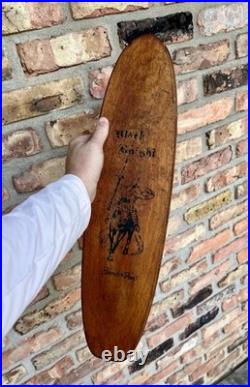 Vintage 1960's BLACK KNIGHT Wood Skateboard Sport Fun Trucks Clay Wheels Vintage 1960's BLACK KNIGHT Wood Skateboard Sport Fun Trucks Clay Wheels