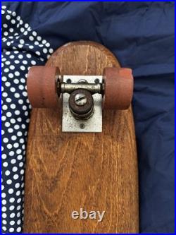 Vintage 1960's Chicago Roller Skate Company Skateboard Deck Trucks Clay Wheels