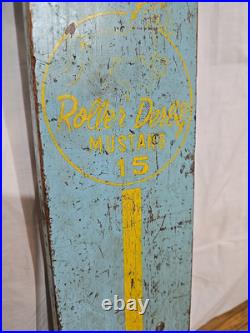 Vintage 1960's Roller Derby Mustang 15 Skateboard