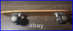 Vintage 1960's Skee-Skate De Luxe Wooden Skateboard sidewalk surfing Great